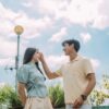 a pair of couple is dating in outdoor